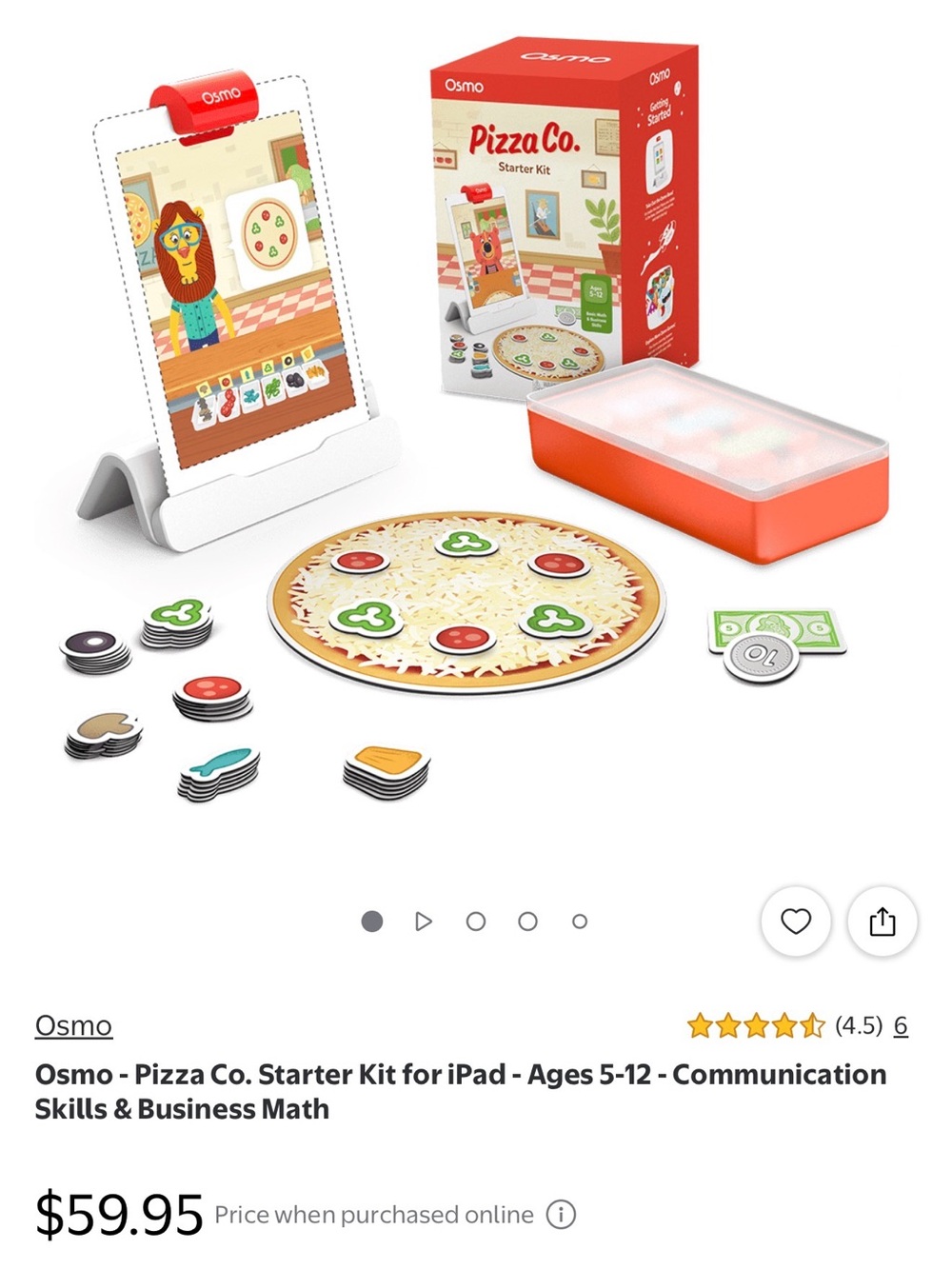 New Osmo Pizza Co Starter Kit iPad